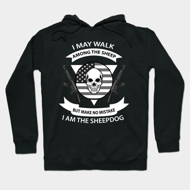 Skull T Shirt - The Sheepdog Hoodie by nvd203